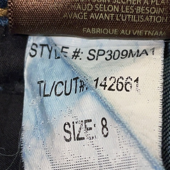 KUT from the Kloth High Rise Toothpick Skinny Women's Blue Jeans.  Size 8. - Picture 5 of 14